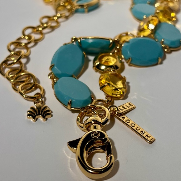 LELE SADOUGHI Candy Crystal Double Row Necklace in Turquoise Sunshine - Picture 3 of 6